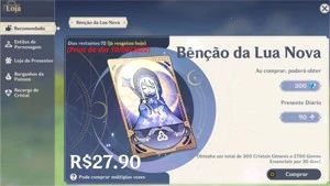 Conta de Genshin AR56 com benção em andamento - Genshin Impact