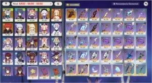 GENSHIN AR50 - EULA C1+TUMULO, YOIMIYA, DILUC, MONA, QIQI E+ - Genshin Impact