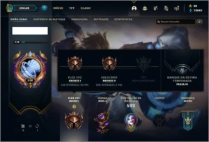 Conta bronze 2 com 155 champs e 126 skins ( NIVEL 518 ) - League of Legends LOL