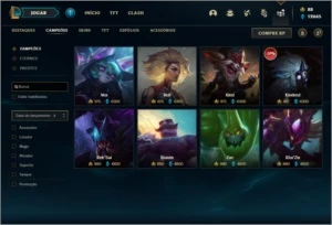Conta bronze 2 com 155 champs e 126 skins ( NIVEL 518 ) - League of Legends LOL