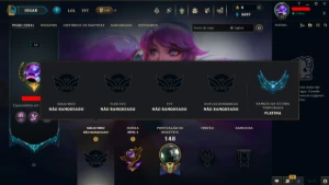 Conta de LoL ex esmeralda, com skins e dados de recuperação. - League of Legends