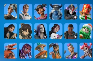 Conta Fortnite/EpicGames com diversas skins e picaretas.