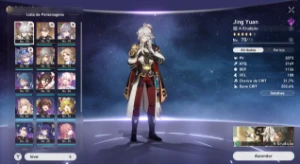 Honkai Star Rail - Tl60 Loba Prateada + Jing Yuan +Bronya+We - Outros
