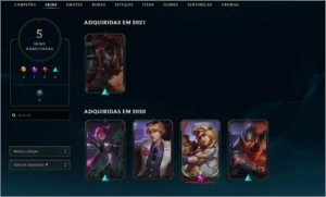 CONTA MASTER 180 PDL, VARIAS SKINS - League of Legends LOL