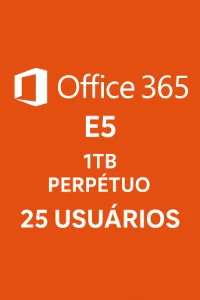 Office 365 E5 Painel de Controle 1TB Perpetuo 25 Usuarios - Softwares e Licenças