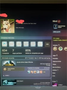 conta global - Counter Strike CS