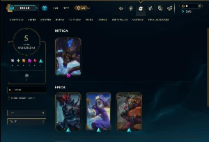 Ferro 4 com 45 Champs e 5 Skins - League of Legends LOL