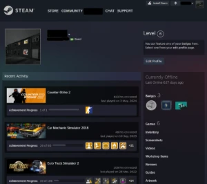 Conta Antiga Cs2 Prime Com 3 Medalhas + 610 Horas + Premier - Counter Strike