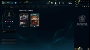 Conta platina 3 65%winrate - League of Legends LOL