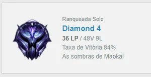 CONTA D4 COM MMR DE D1/LOW MASTER/D2 - League of Legends LOL