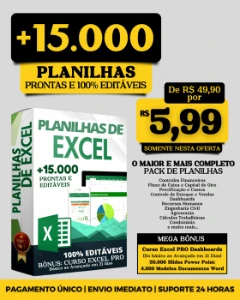 Super Pack 15 Mil Planilhas