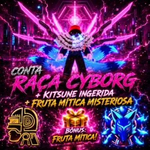 Conta Cyborg V4 🤖 + Kitsune Ingerida 🦊 + Brinde 🎁 - Roblox