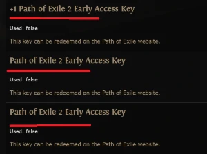 Key Early Acess Path of Exile 2