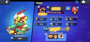 Cont Brawl Stars com 34k de troféus