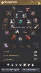 CONTA BDO 305 AP BUSSOLA + POTION DE HP - Black Desert