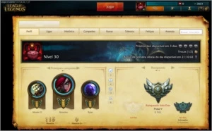 Conta Prata V , 23 Campeões 6 Skins - League of Legends LOL