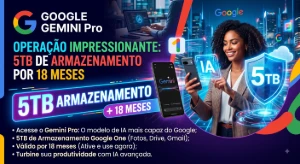 Gemini PRO 5tb - 18 meses (individual) - 30 dias de garantia - Inteligência Artificial