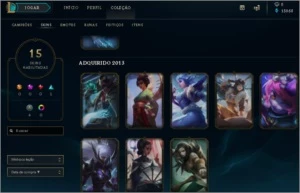 CONTA LEAGUE OF LEGENDS 49 CAMPEÕES E 15 SKINS LOL