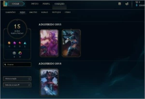 CONTA LEAGUE OF LEGENDS 49 CAMPEÕES E 15 SKINS LOL