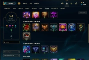 Conta bronze 1 com 9 skins e 33 champs - League of Legends LOL