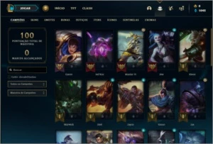 Conta bronze 1 com 9 skins e 33 champs - League of Legends LOL