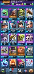 Conta Clash Royale nv 11, arena 15 ( liga 4 )