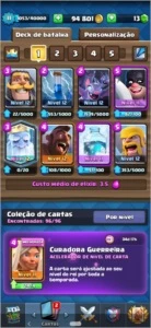 Conta Clash Royale nv 11, arena 15 ( liga 4 )