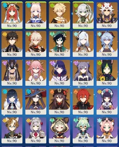 Conta Genshin Impact Ar 60 - 56 Personagens (23 - 5*)
