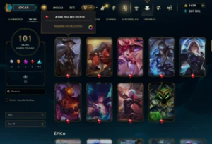 Conta Lol Nv 319- Com 101 Skins , 1439 RP, 287k essenc.azul - League of Legends