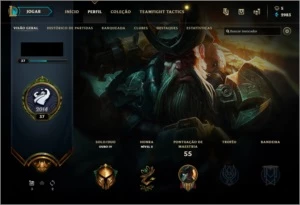 CONTA DE LOL OURO 4 - League of Legends