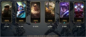 CONTA DE LOL OURO 4 - League of Legends