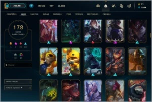 LEAGUE OF LEGENDS | UNICO DONO | + de R$1700,00 em SKINS! LOL