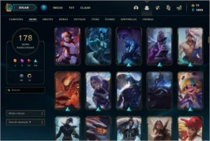 LEAGUE OF LEGENDS | UNICO DONO | + de R$1700,00 em SKINS! LOL