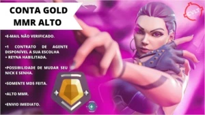 CONTA VALORANT - ELO GOLD II COM MMR ALTO - APENAS MD5