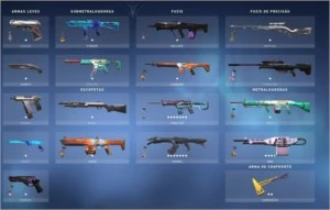 Venda de Conta Valorant - Gold 2 com várias Skins