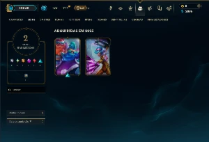 Platina 1 com 50 Champs e 2 Skins - League of Legends LOL