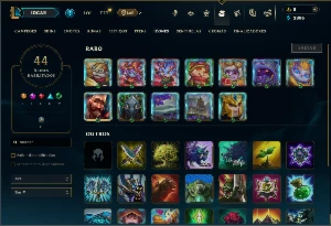 Platina 1 com 50 Champs e 2 Skins - League of Legends LOL