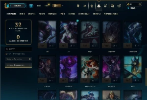 Platina 1 com 50 Champs e 2 Skins - League of Legends LOL