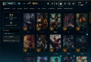 Platina 1 com 50 Champs e 2 Skins - League of Legends LOL