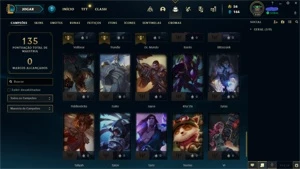 CONTA OURO 3 56 CAMPEOES 46 SKINS - League of Legends LOL