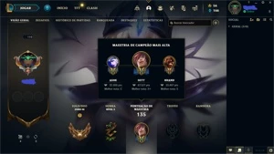 CONTA OURO 3 56 CAMPEOES 46 SKINS - League of Legends LOL