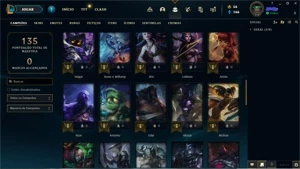 CONTA OURO 3 56 CAMPEOES 46 SKINS - League of Legends LOL