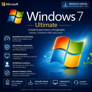 windows 7 Ultimate – Chave Original | Emissão de NF - Softwares e Licenças