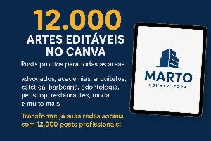 12.000 Artes Editáveis no Canva