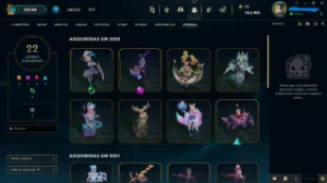 Conta do lol - Lvl 331 - 317 skins - 12 míticas 4 ultimates - League of Legends