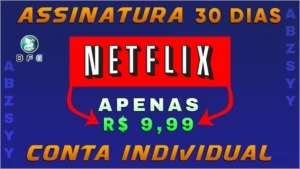 NETFLIX Assinatura Premium 30 Dias Individual - PREÇO BAIXO