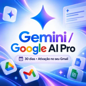 Gemini Google AI Pro | 30 dias | Ativação no seu Gmail - Assinaturas e Premium