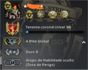 Vendo conta CSGO global, conta com várias outras jogos - Counter Strike