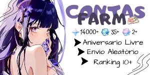 Conta farm 24k gemas AR 28 + - Genshin Impact