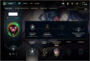 Conta prata 4 com 135 champs, 395 skins ( 6 Prestigios ) - League of Legends LOL